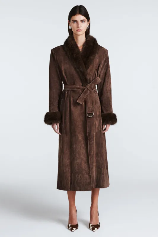 Daphne Suede Coat made by DUCIE