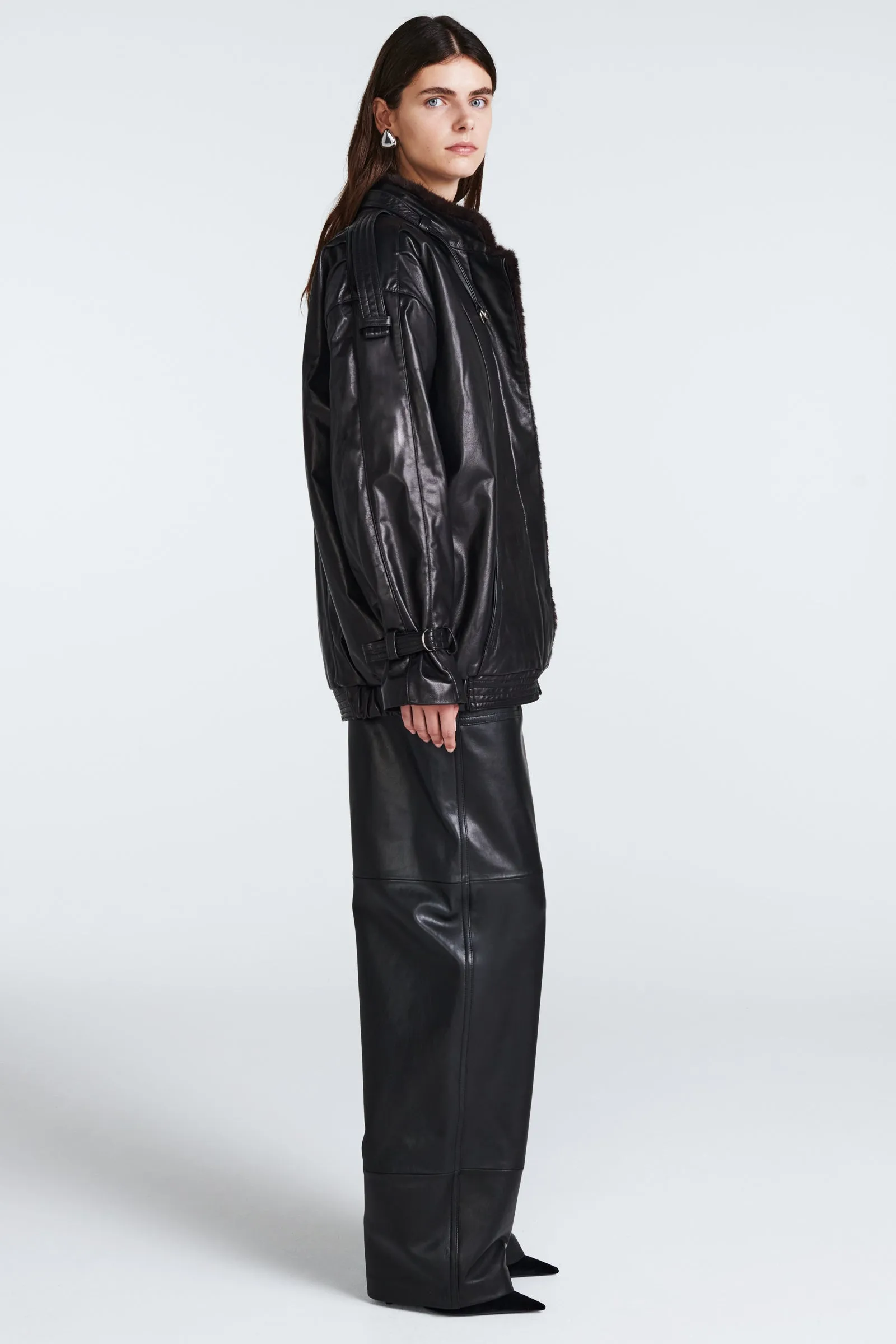 Elsie Leather Jacket sold by DUCIE product image thumbnail 2