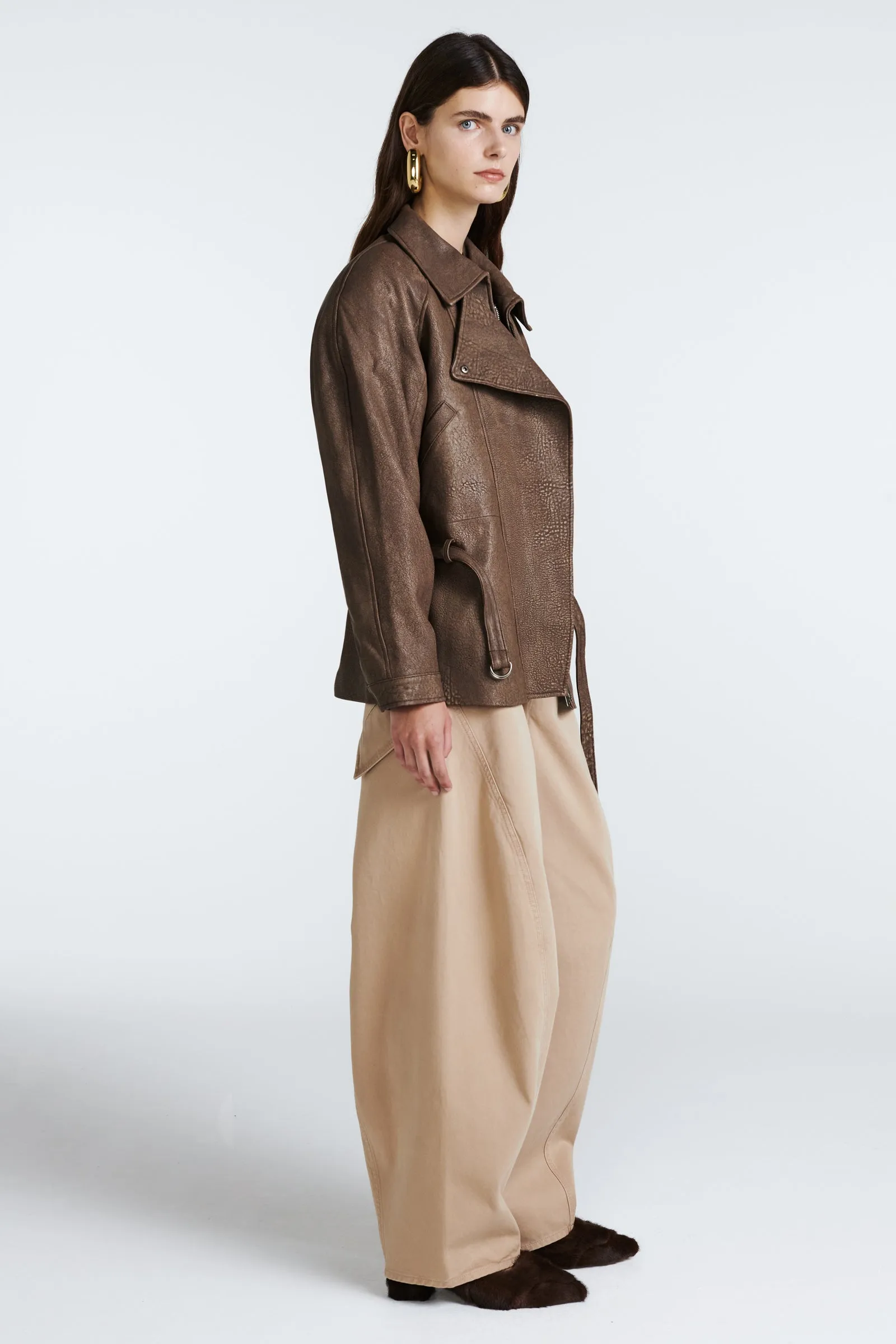 Martha Leather Jacket sold by DUCIE product image thumbnail 5