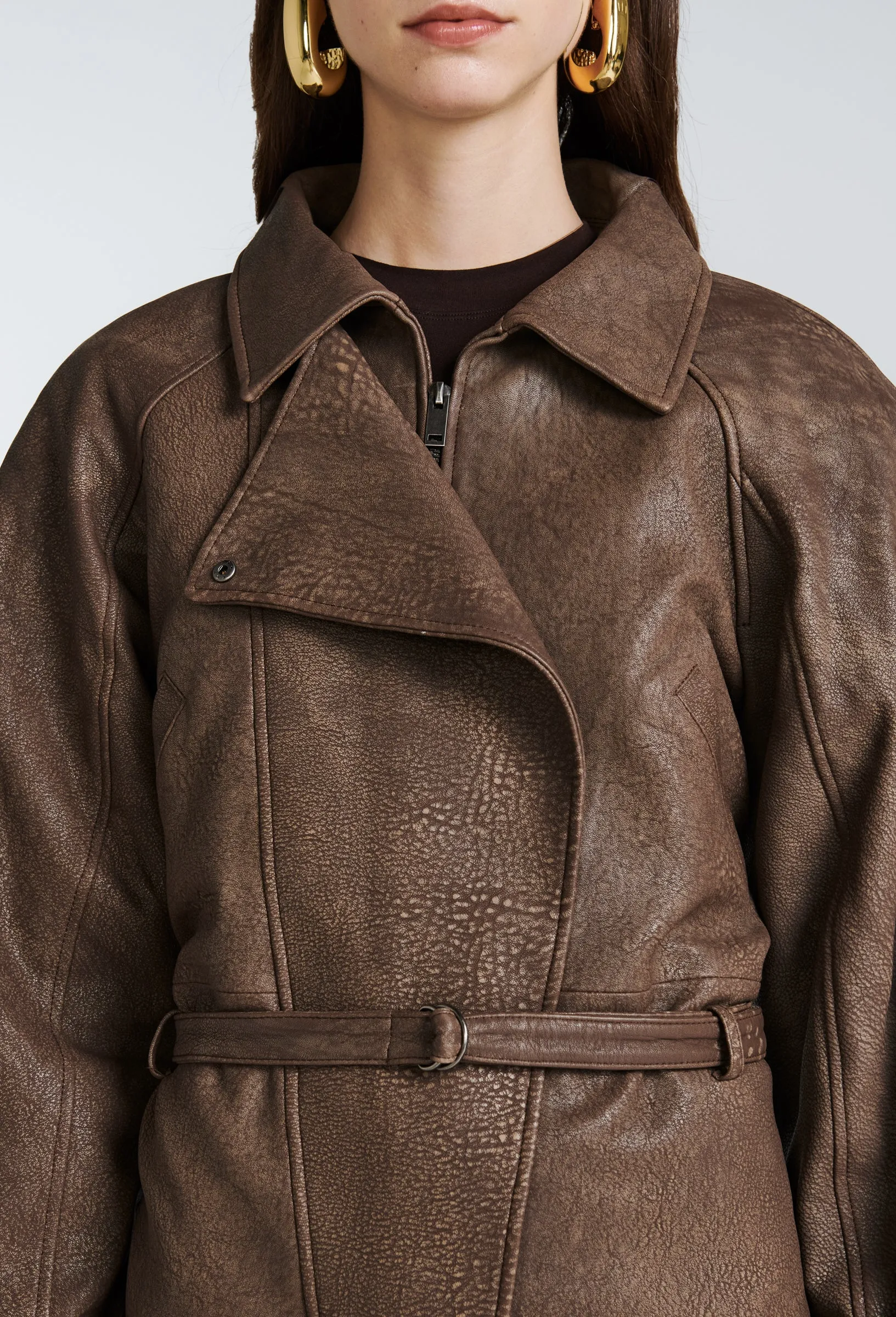 Martha Leather Jacket sold by DUCIE product image thumbnail 2