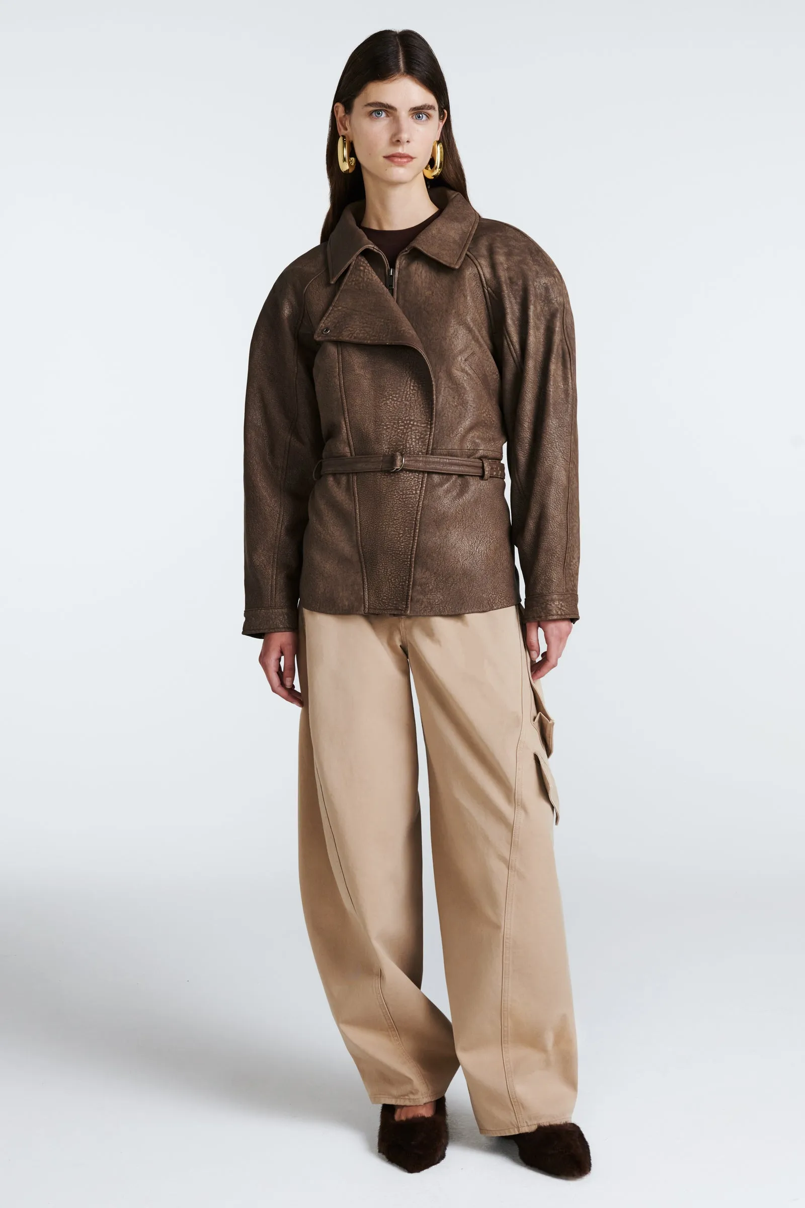 Martha Leather Jacket sold by DUCIE