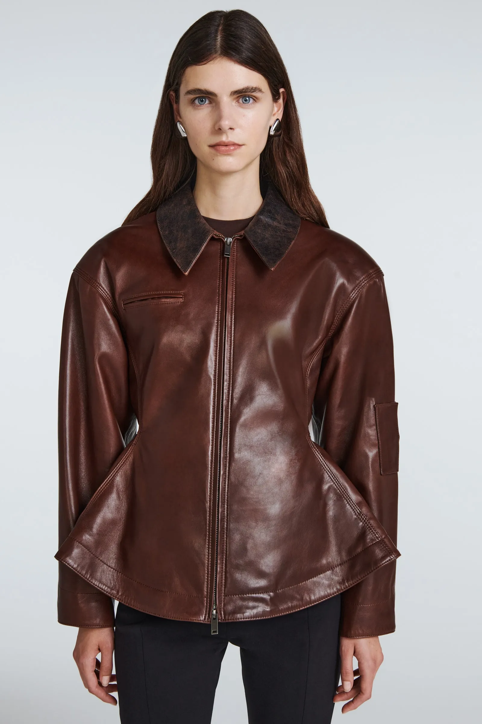 Bernadette Leather Jacket sold by DUCIE