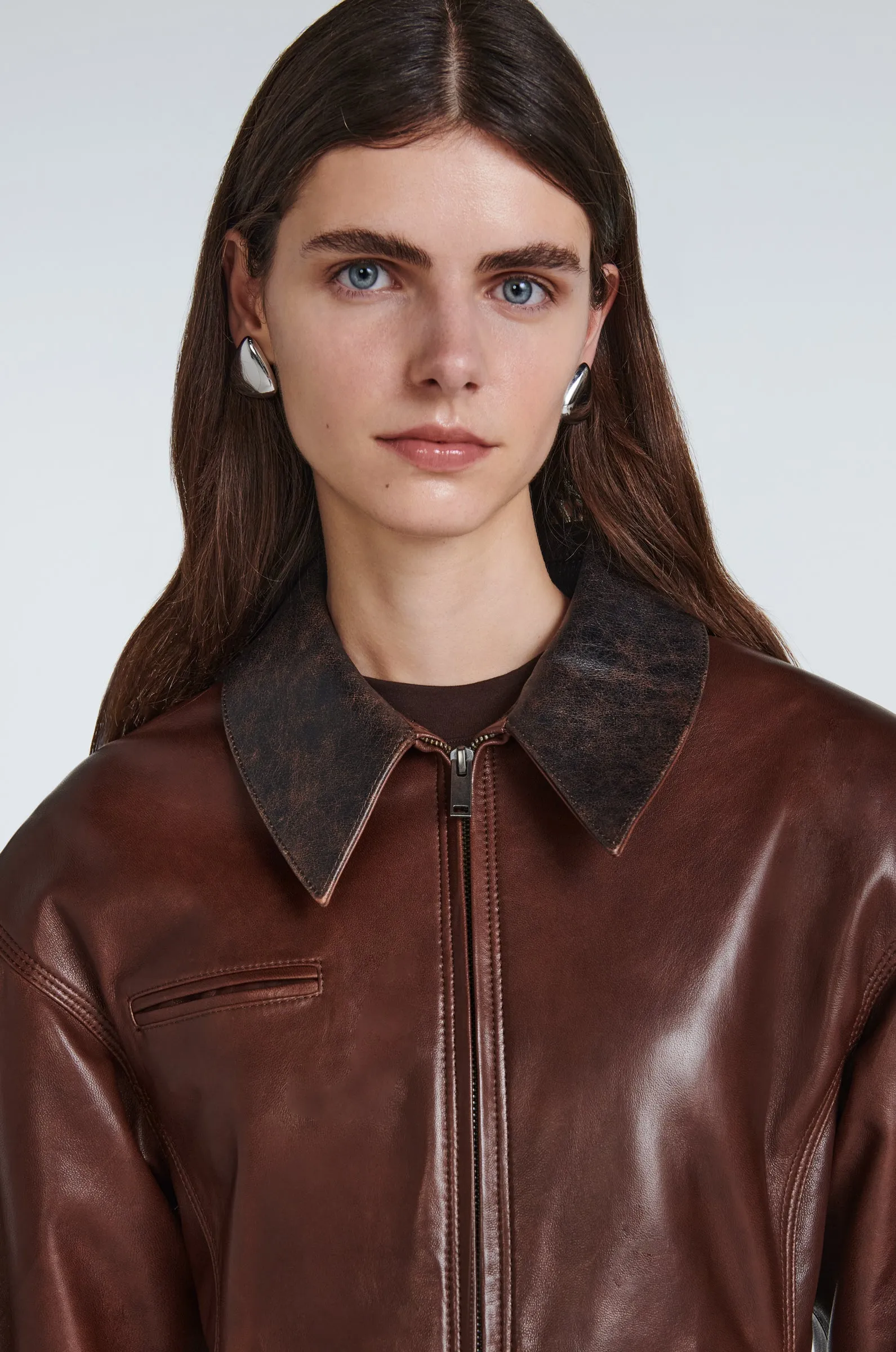 Bernadette Leather Jacket sold by DUCIE product image thumbnail 5