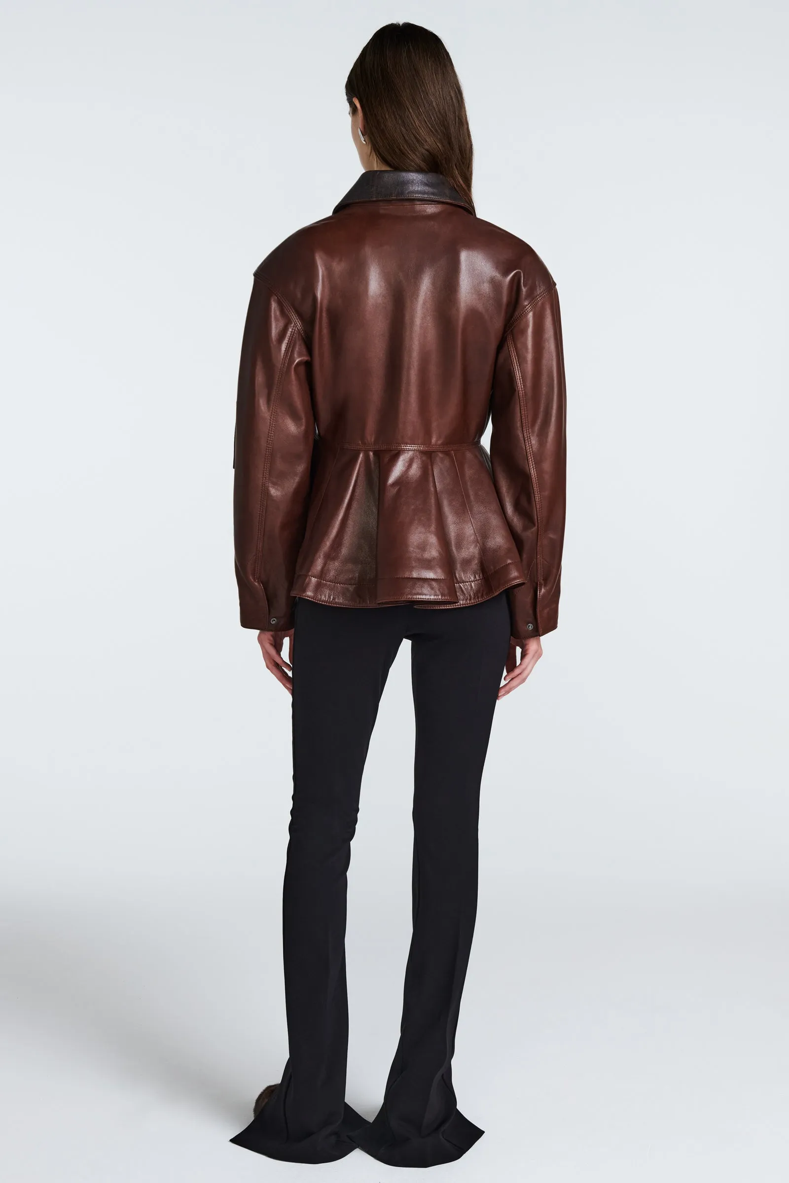 Bernadette Leather Jacket sold by DUCIE product image thumbnail 4