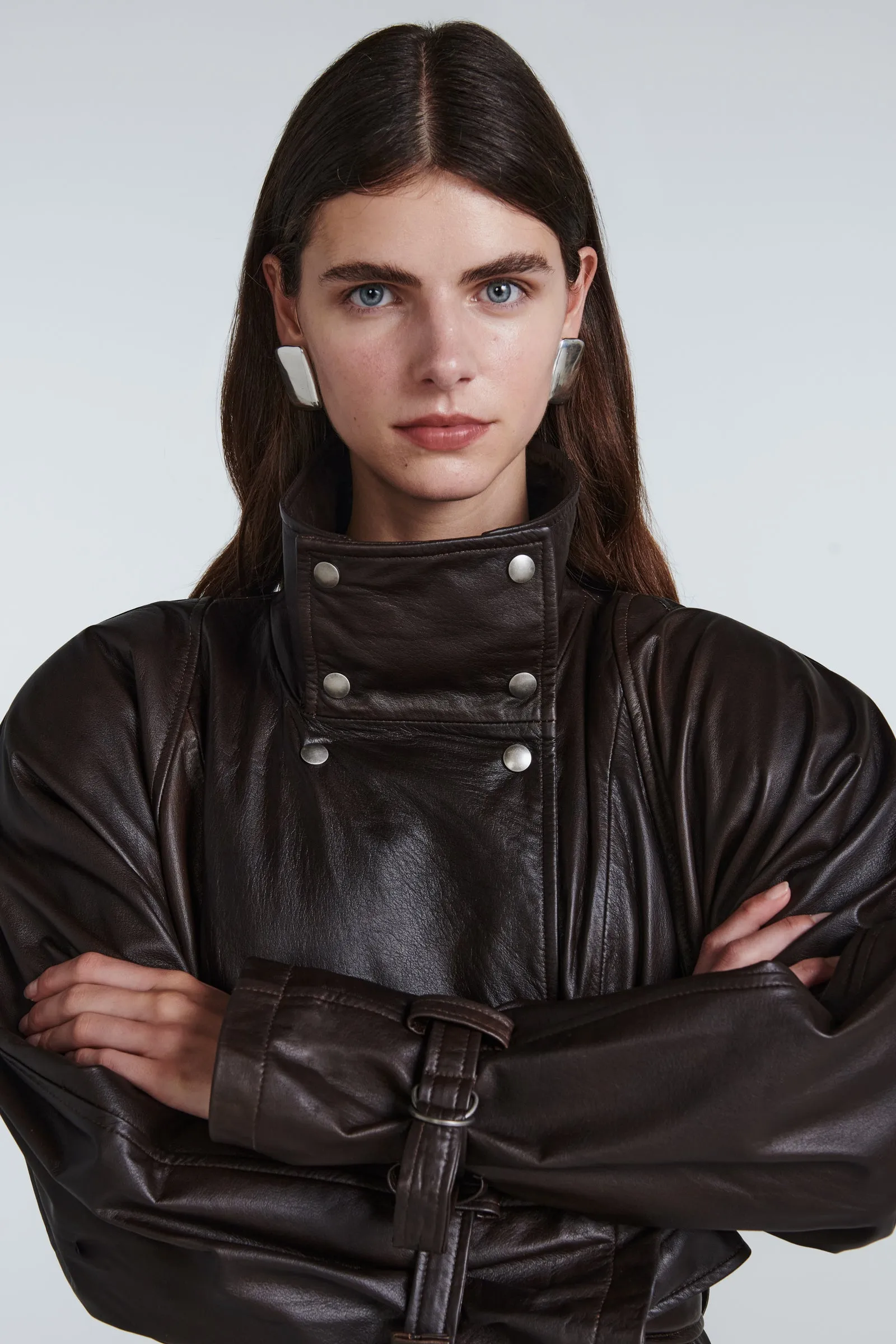 Ivy Leather Trench Coat sold by DUCIE product image thumbnail 2