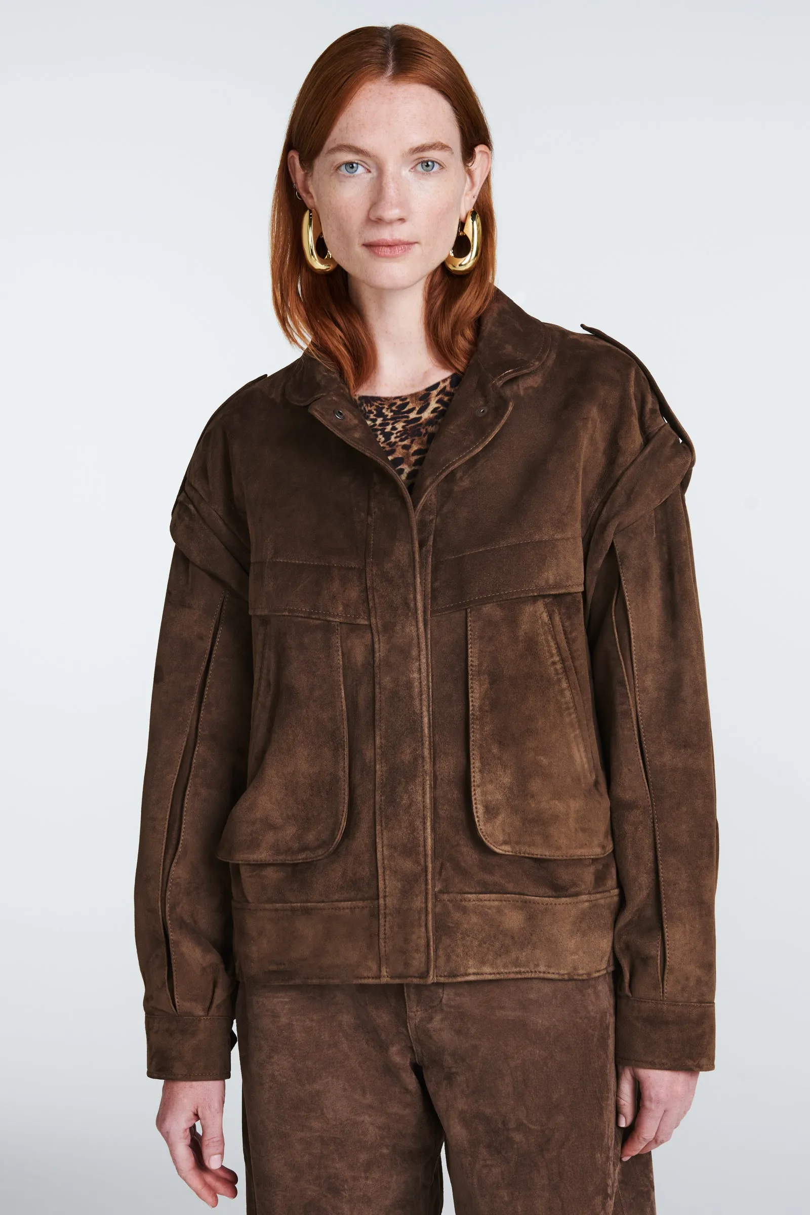 Frida Suede Bomber sold by DUCIE product image thumbnail 4