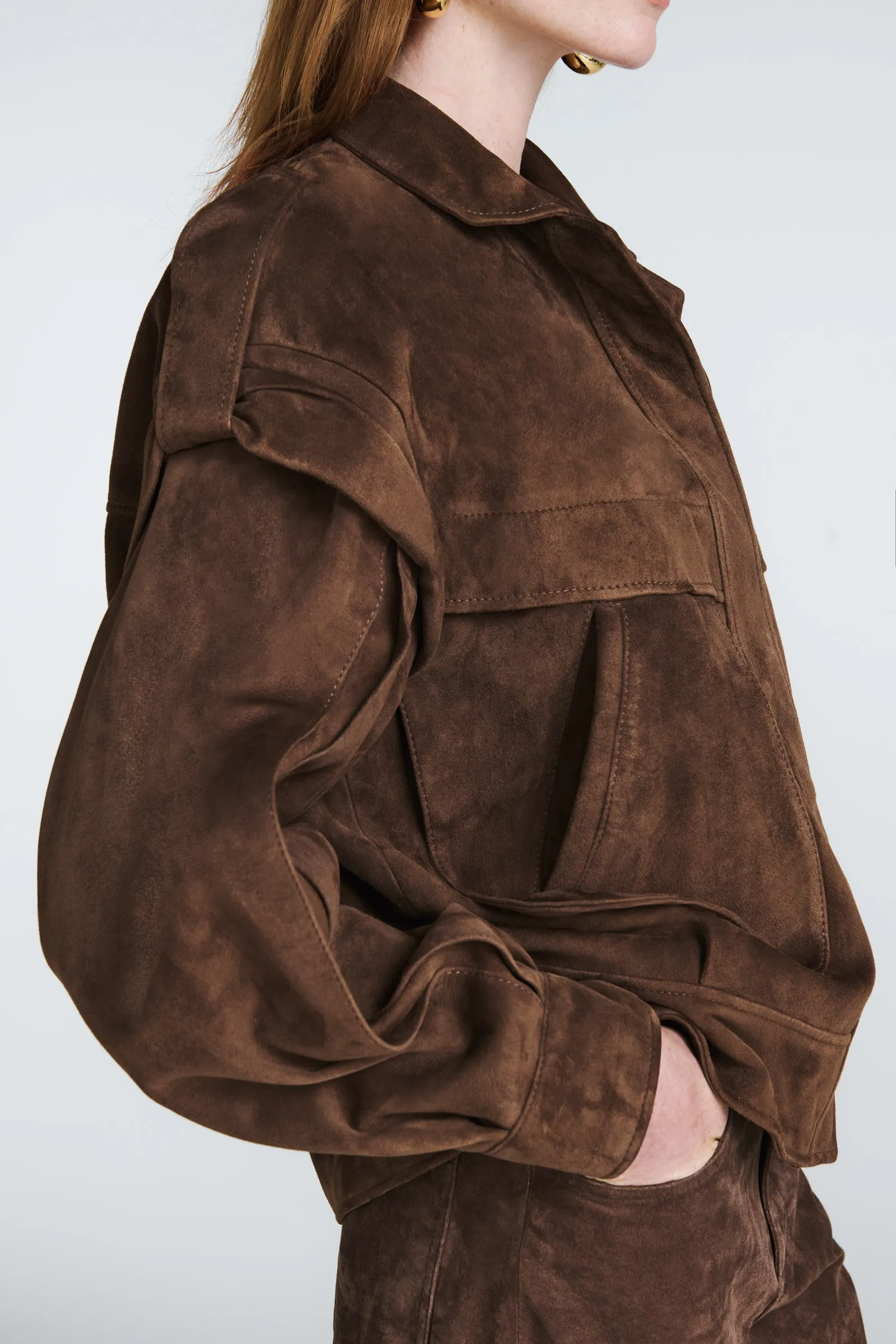 Frida Suede Bomber sold by DUCIE product image thumbnail 5