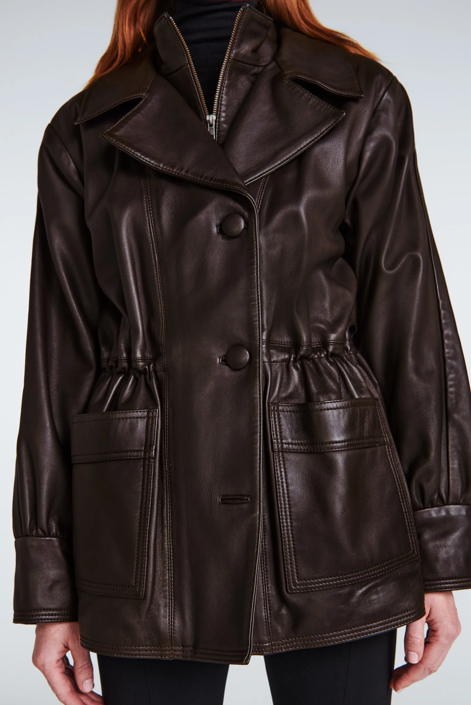 Alice Leather Jacket sold by DUCIE product image thumbnail 4