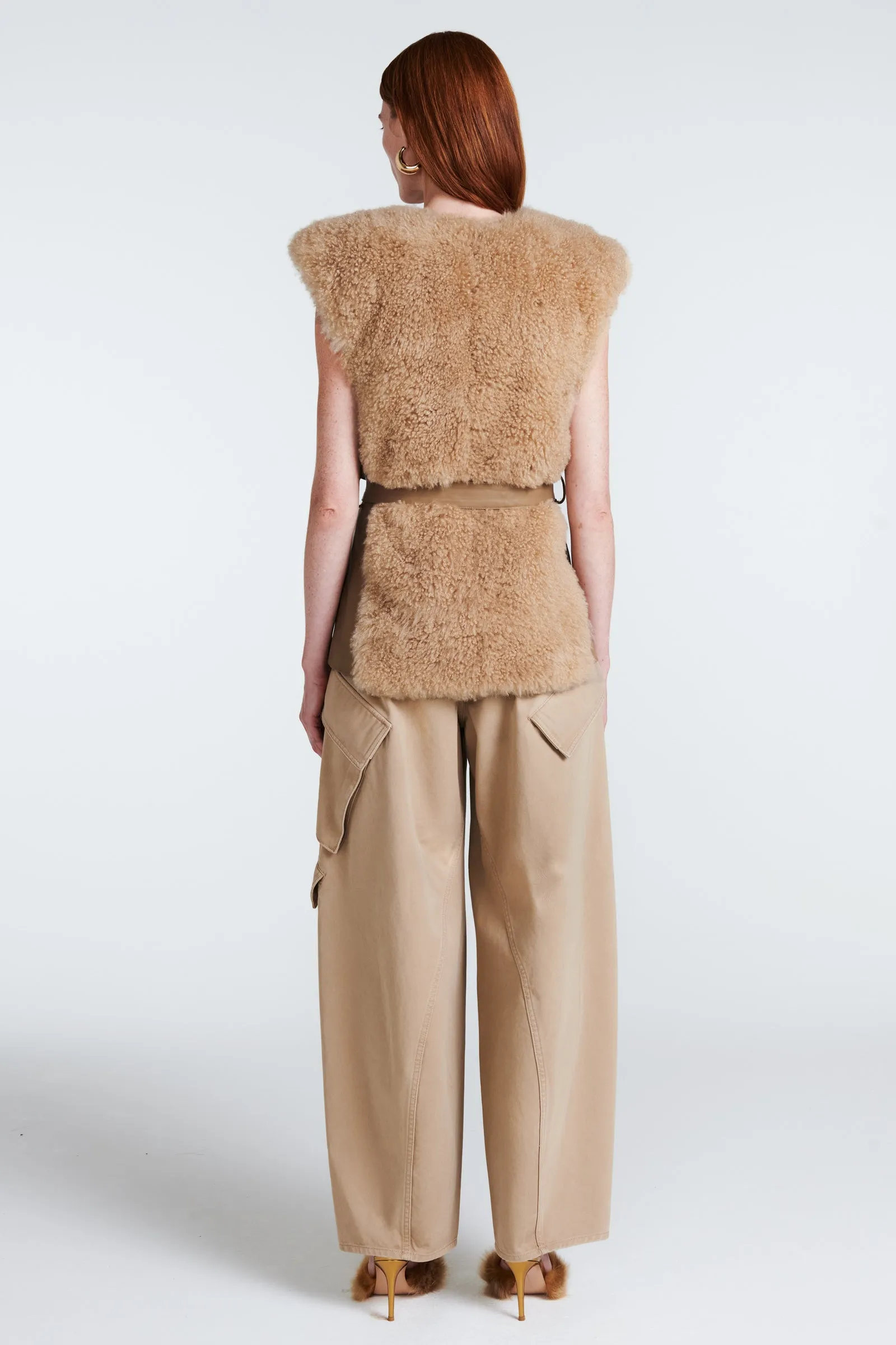 Eva Shearling Gilet sold by DUCIE product image thumbnail 5