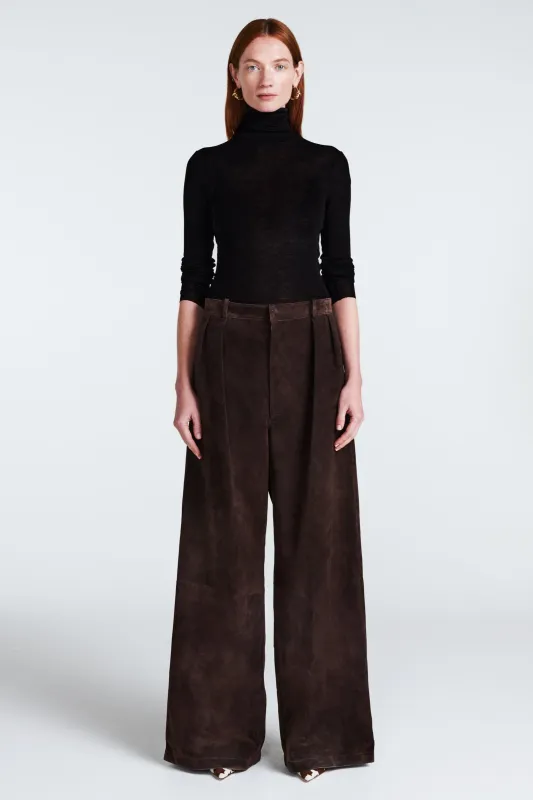 Aura Suede Trousers sold by DUCIE