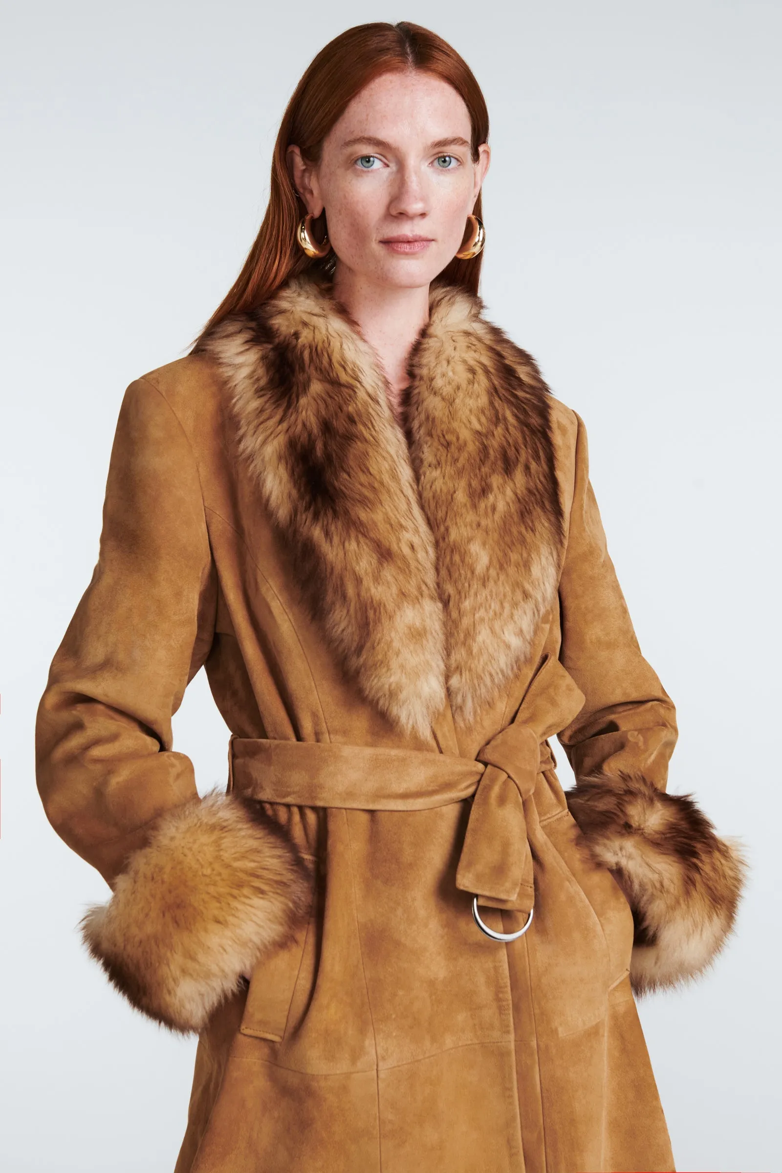 Daphne Suede Coat sold by DUCIE