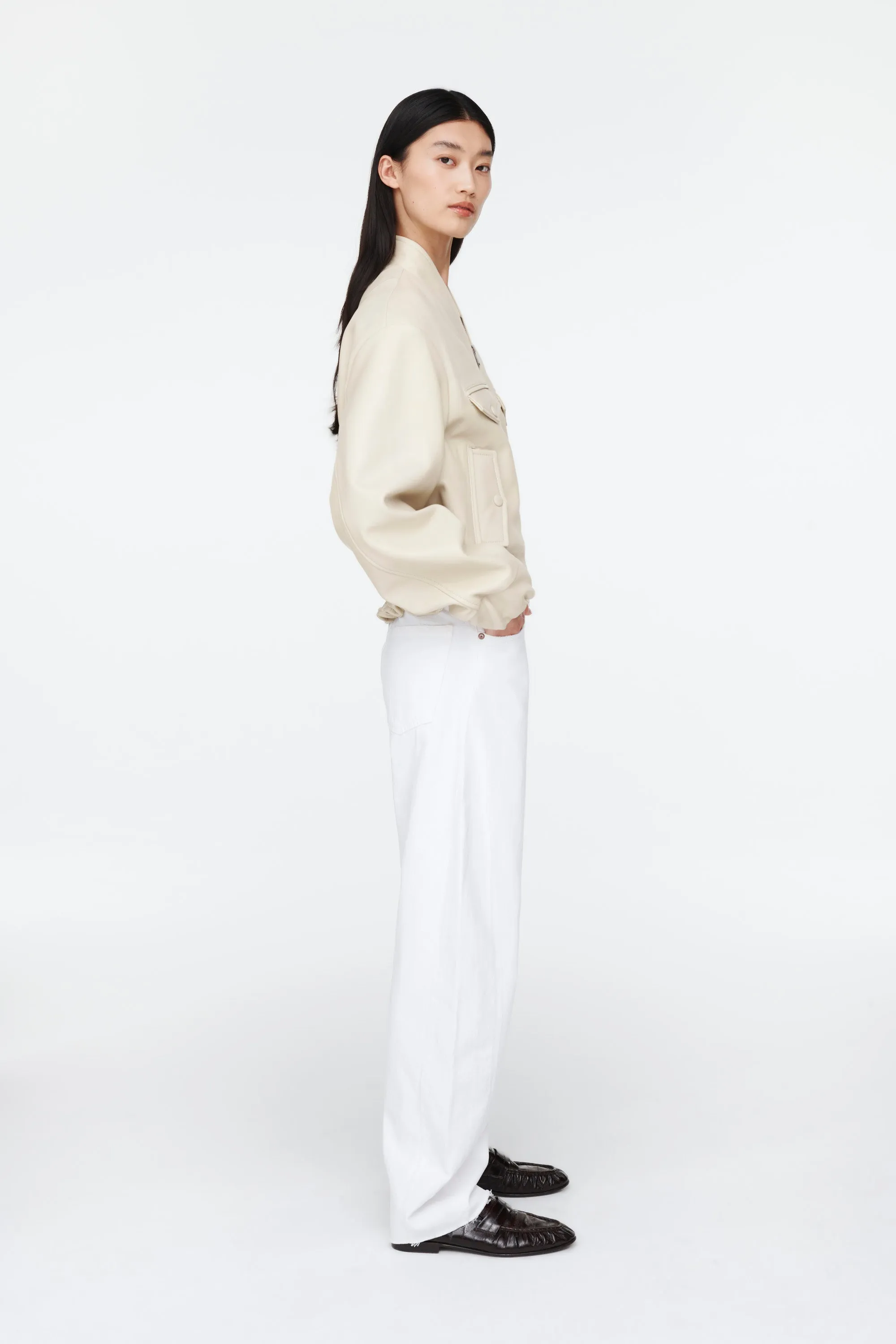 Frankie Leather Bomber sold by DUCIE product image thumbnail 3