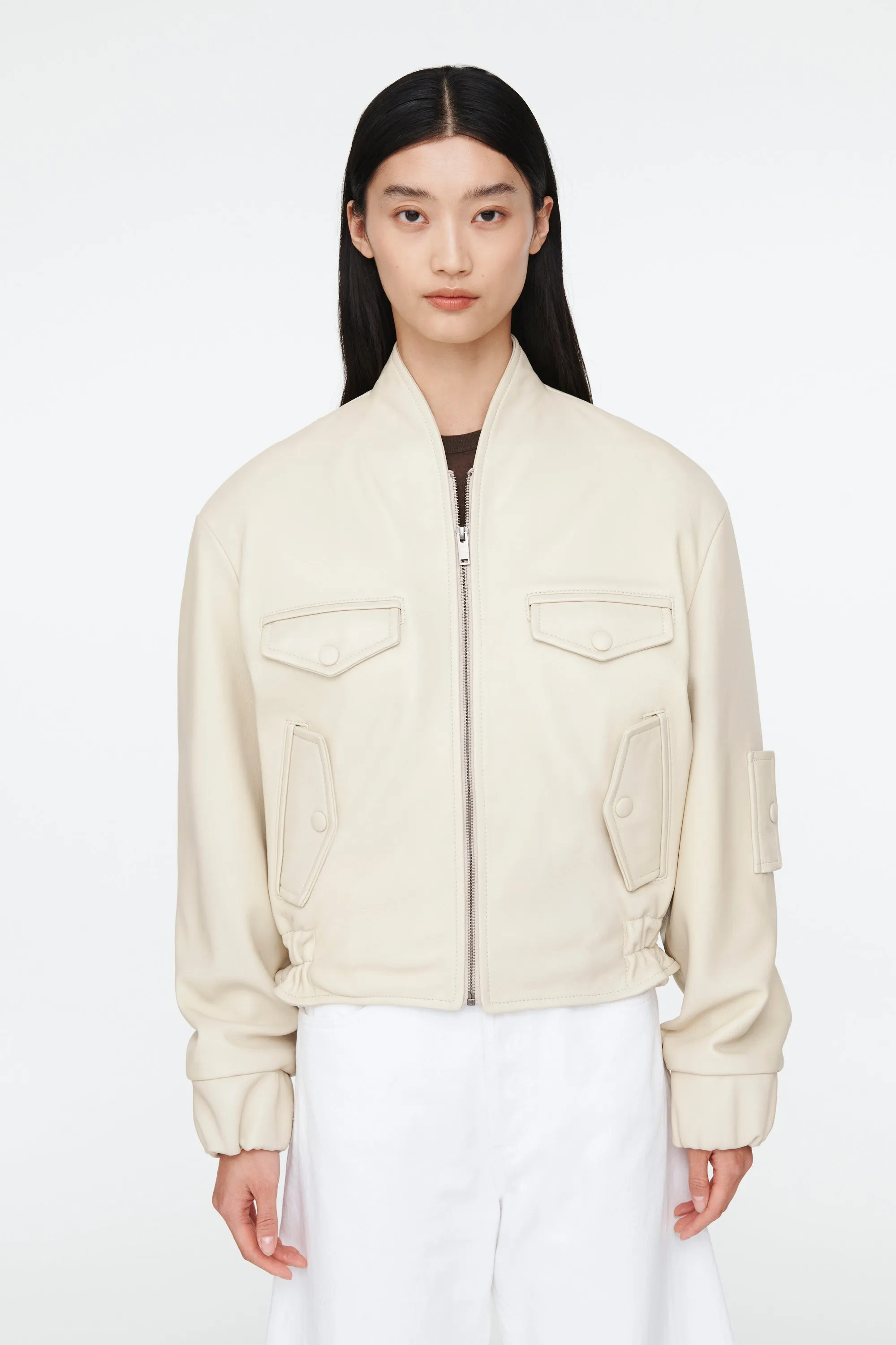 Frankie Leather Bomber sold by DUCIE product image thumbnail 2