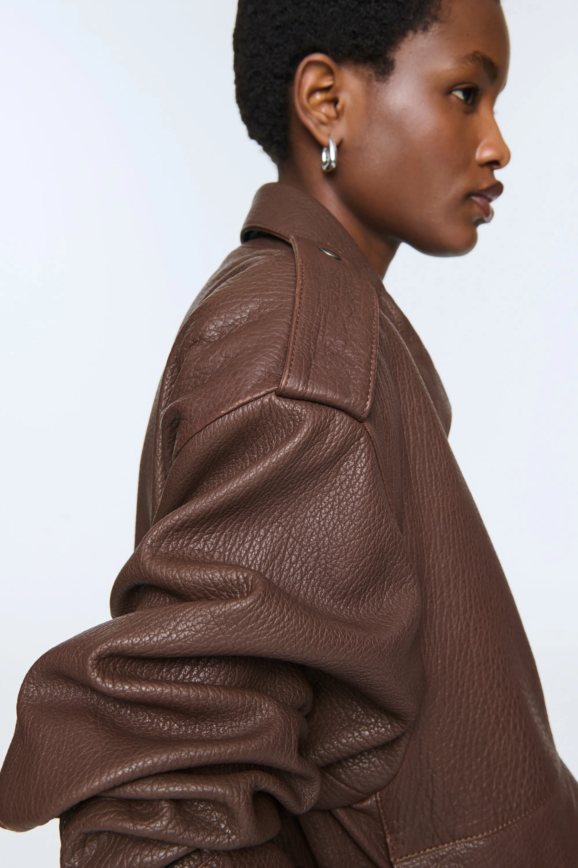 Opal Leather Jacket sold by DUCIE product image thumbnail 5