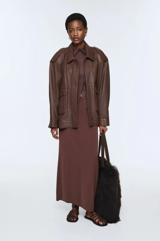 Opal Leather Jacket sold by DUCIE