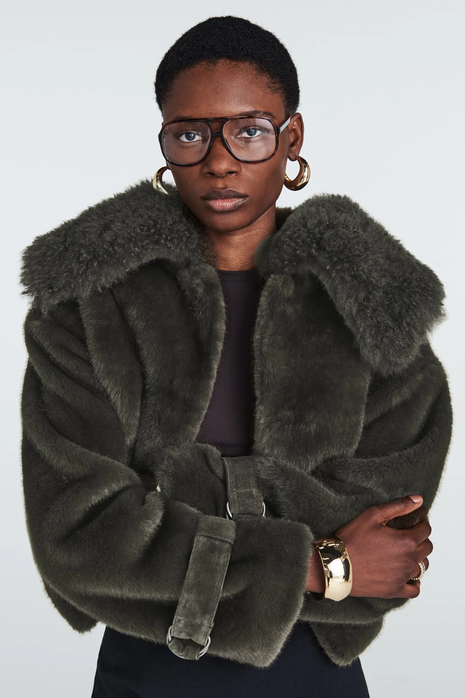 Aurora Fur & Shearling Jacket sold by DUCIE