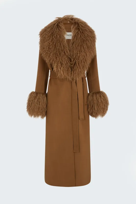 Lily Mongolian Coat sold by DUCIE