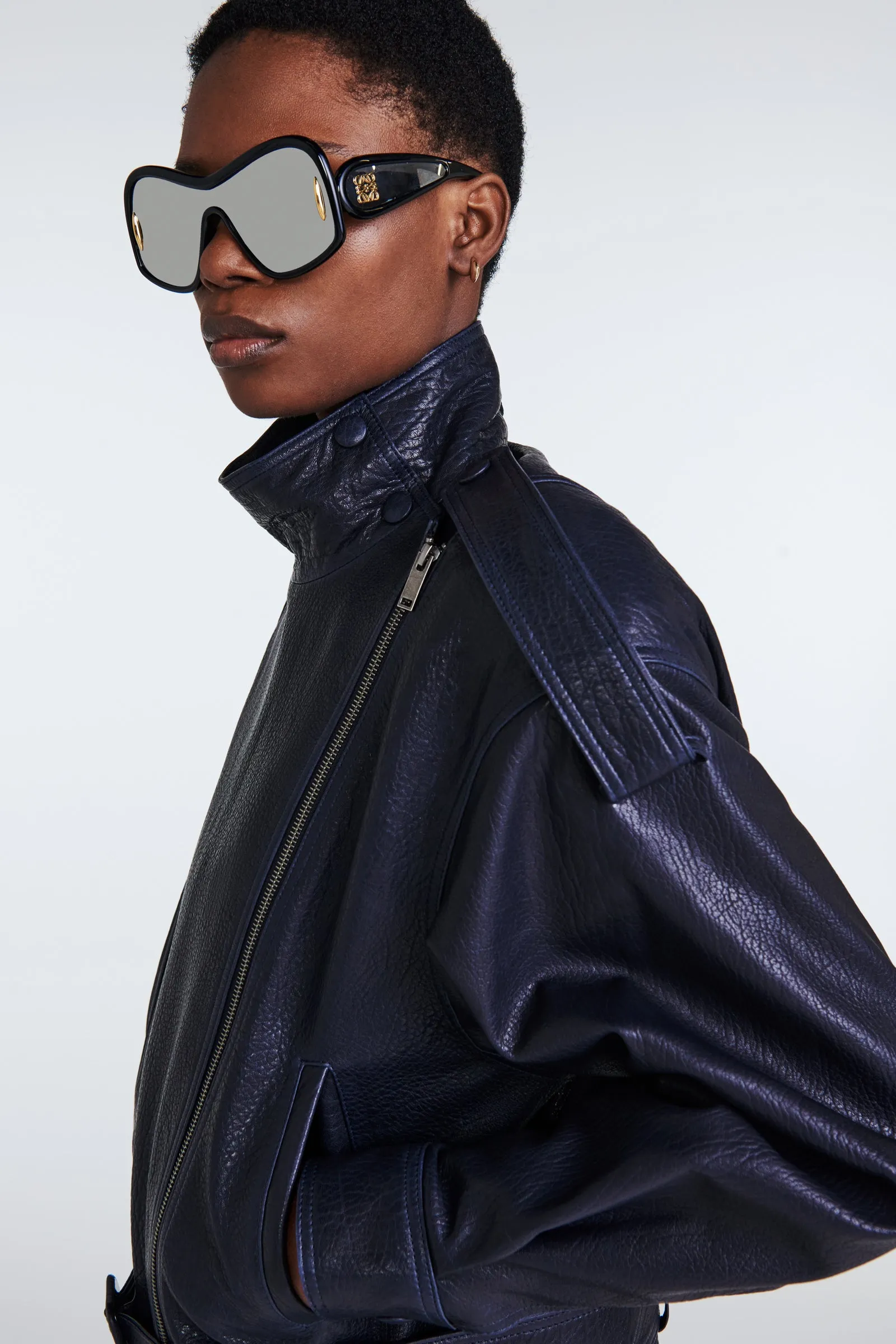 Serpa Grained Leather Jacket sold by DUCIE product image thumbnail 5