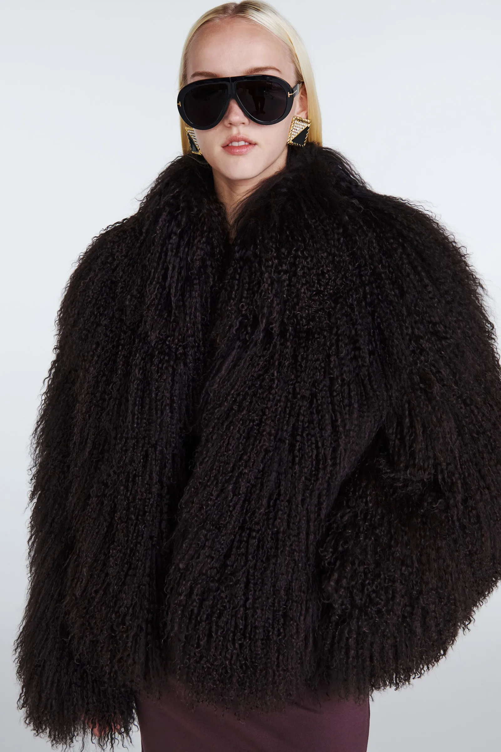 Rochelle Shearling Coat sold by DUCIE product image thumbnail 4