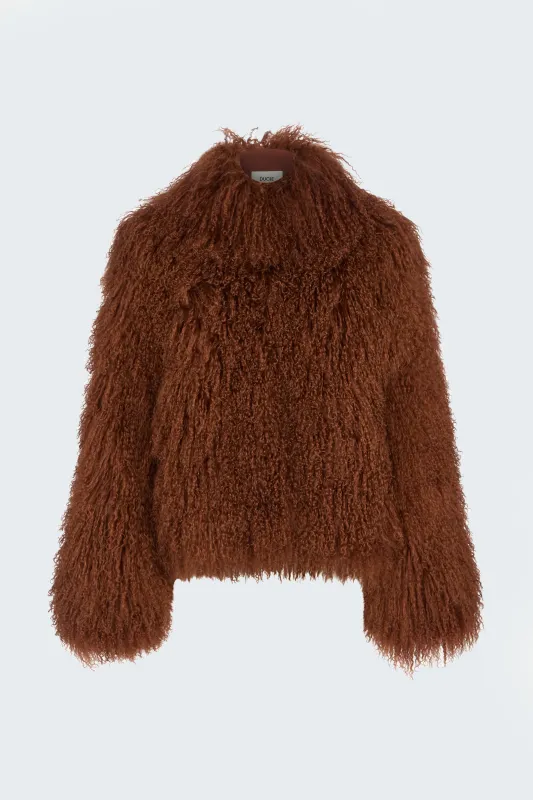 Rochelle Shearling Coat sold by DUCIE