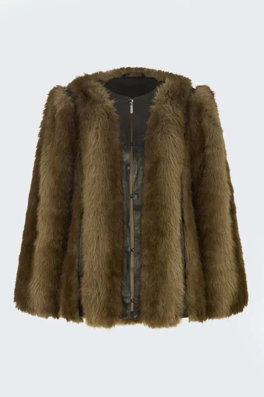 Eden Fur Jacket sold by DUCIE