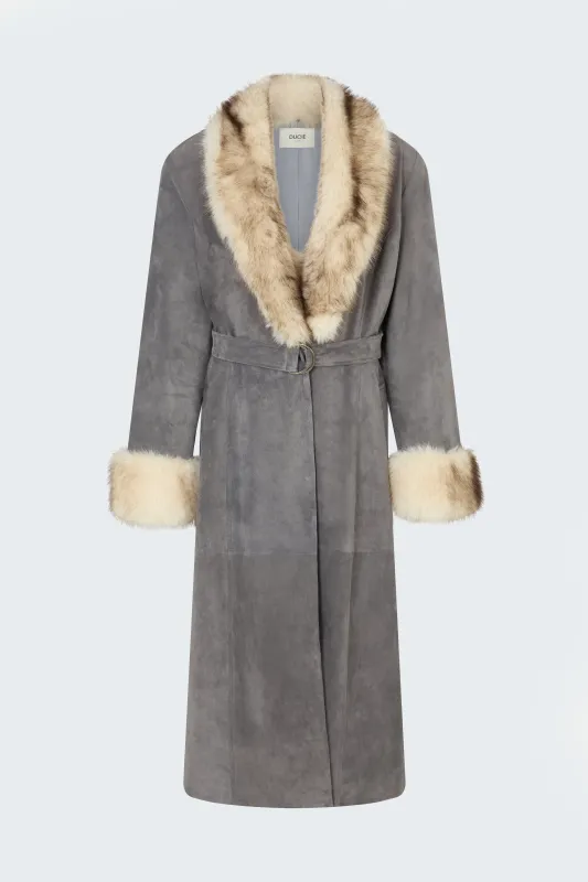 Daphne Suede Coat made by DUCIE