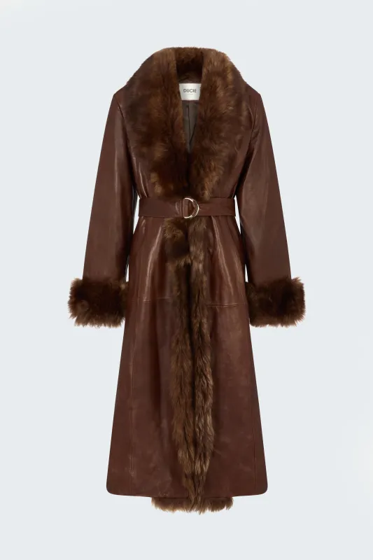 Freya Leather and Toscana Trench sold by DUCIE
