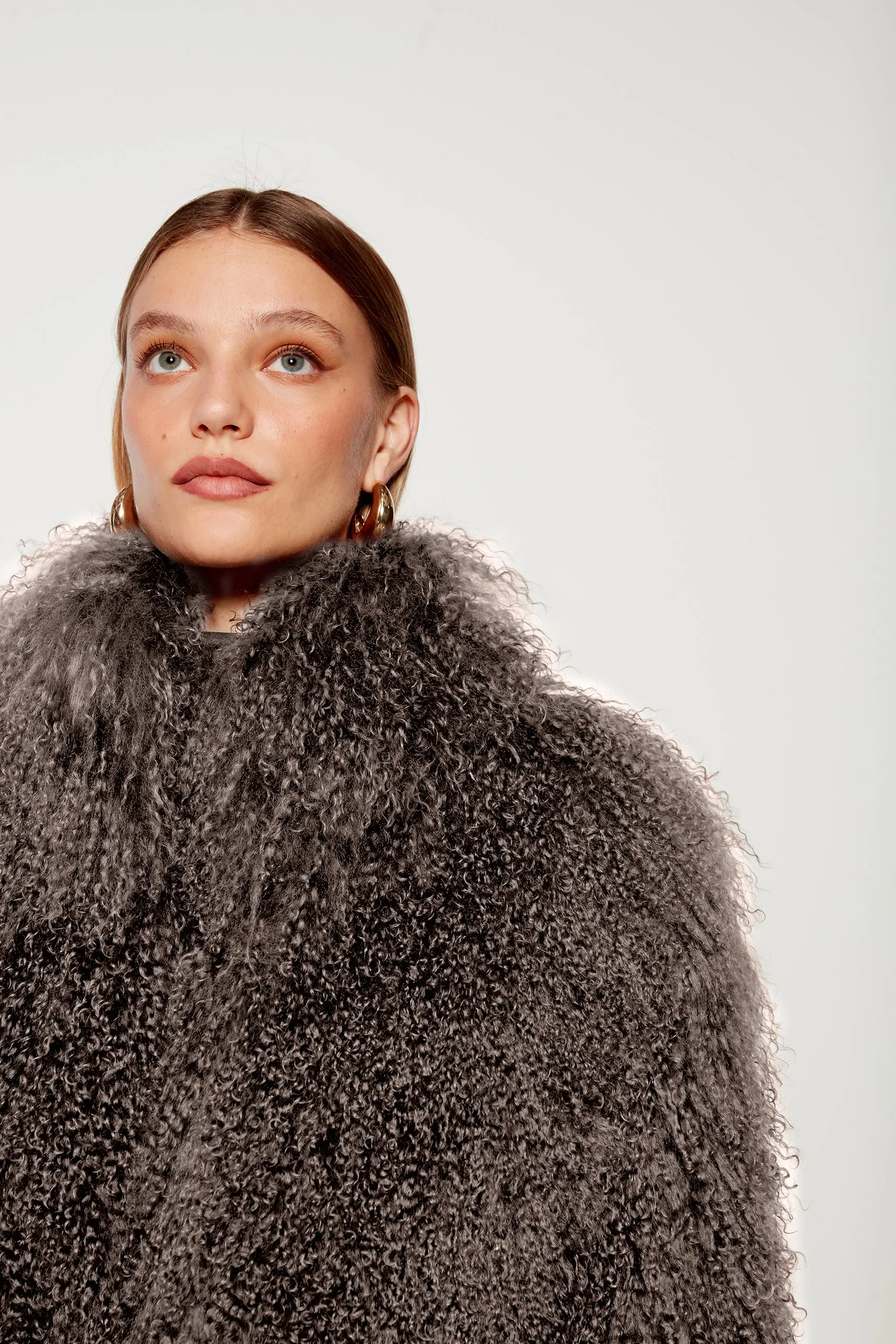 Rochelle Shearling Coat - Mushroom (W/S) RRP £600 sold by DUCIE product image thumbnail 3