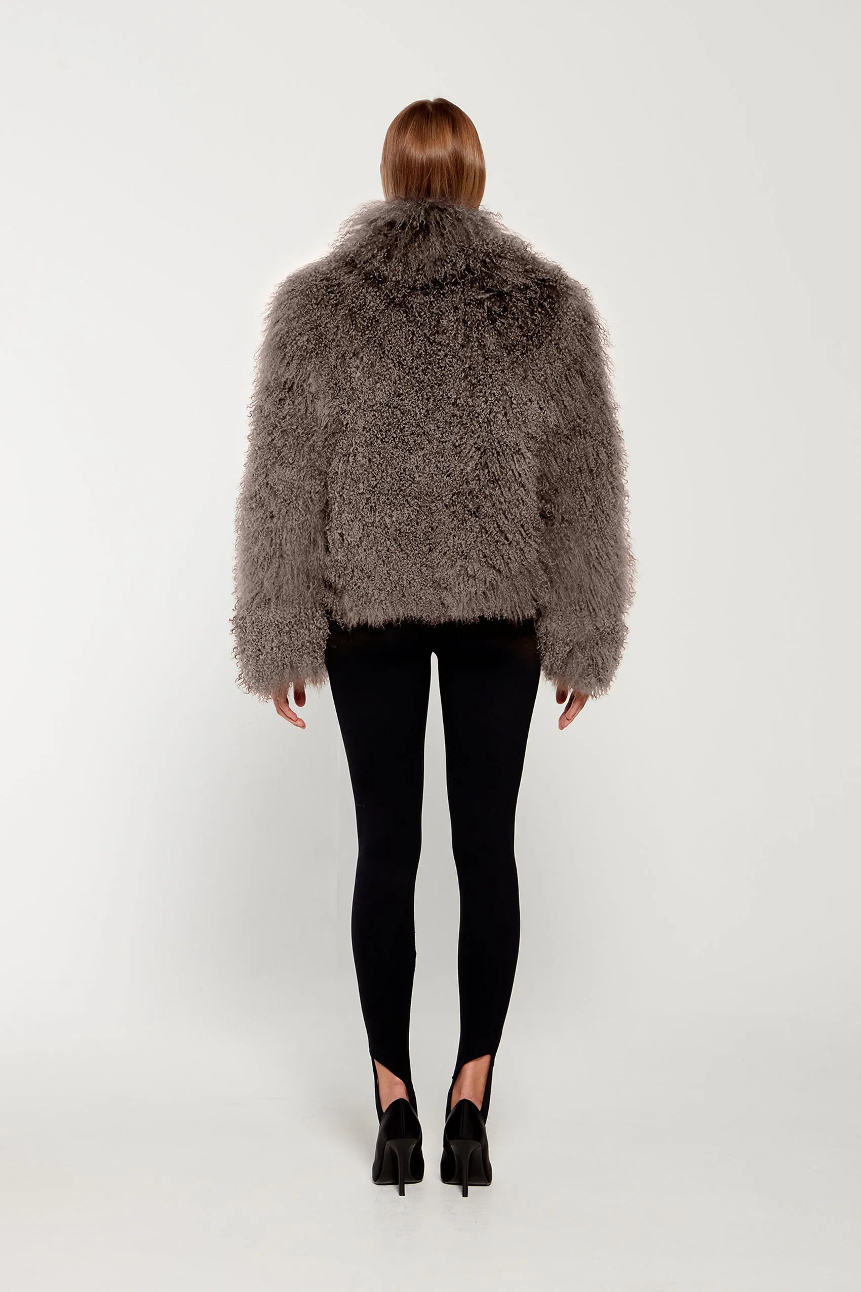 Rochelle Shearling Coat - Mushroom (W/S) RRP £600 sold by DUCIE product image thumbnail 5