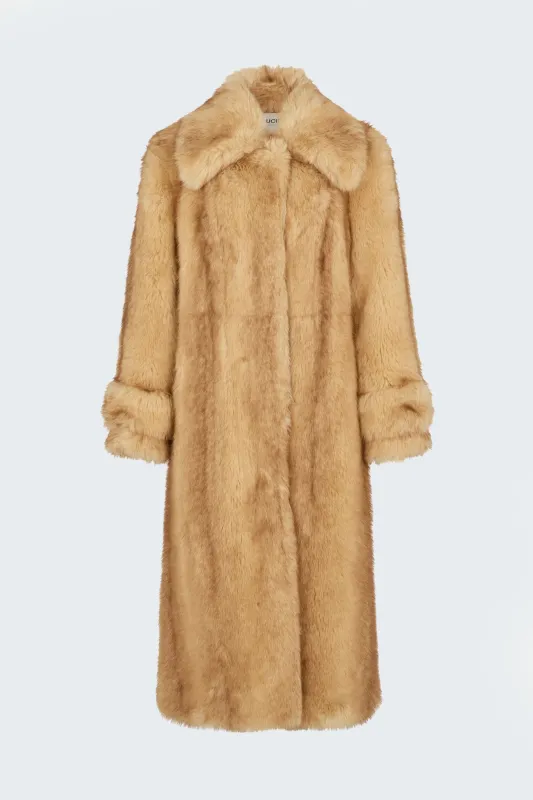 Mila Faux Fur Coat sold by DUCIE