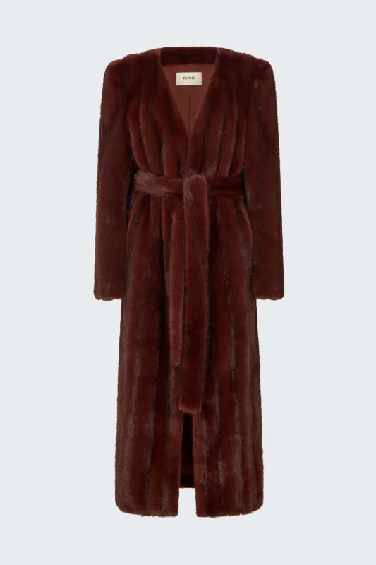 Olivia Faux Fur Coat sold by DUCIE