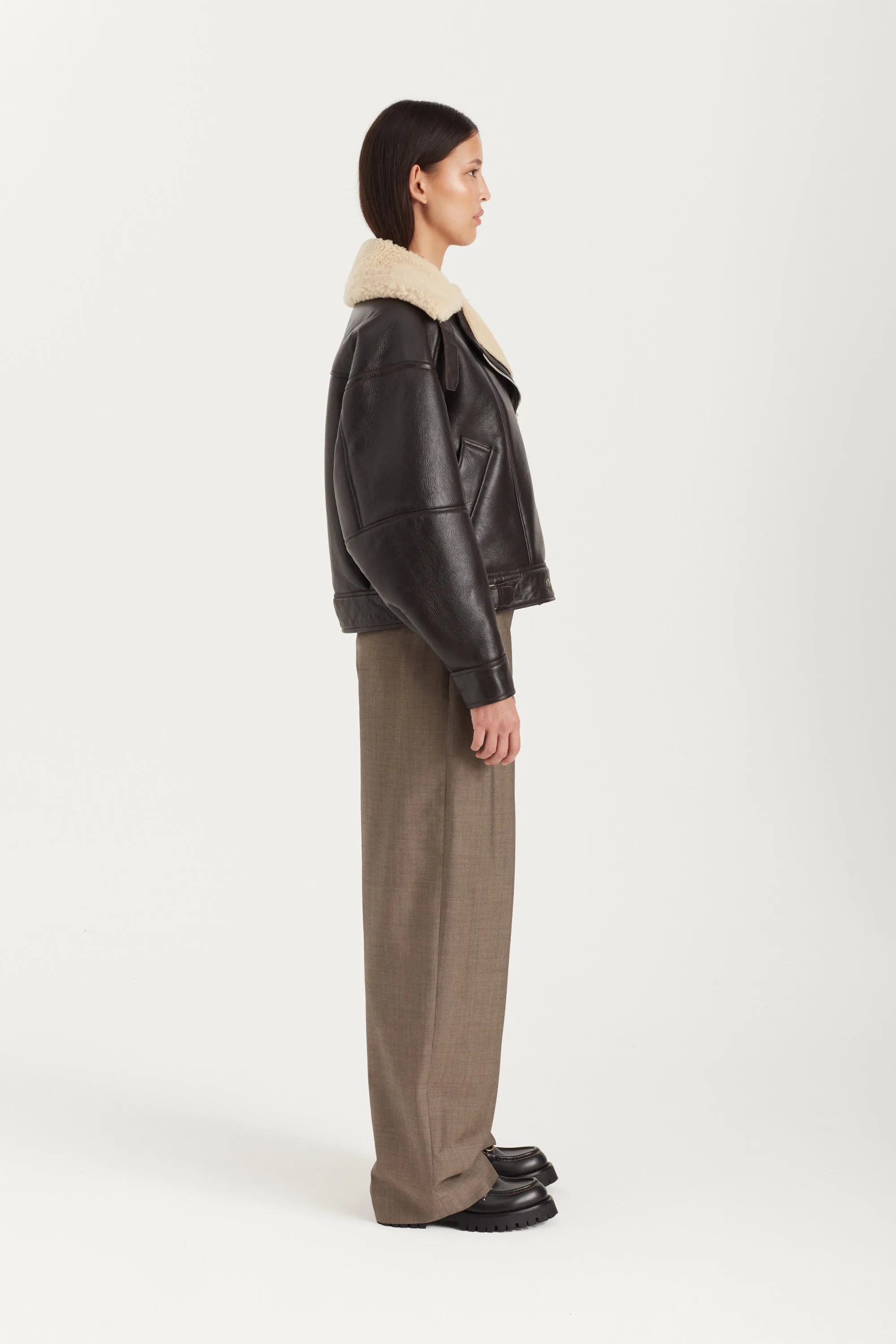 Carola Shearling Coat sold by DUCIE product image thumbnail 4