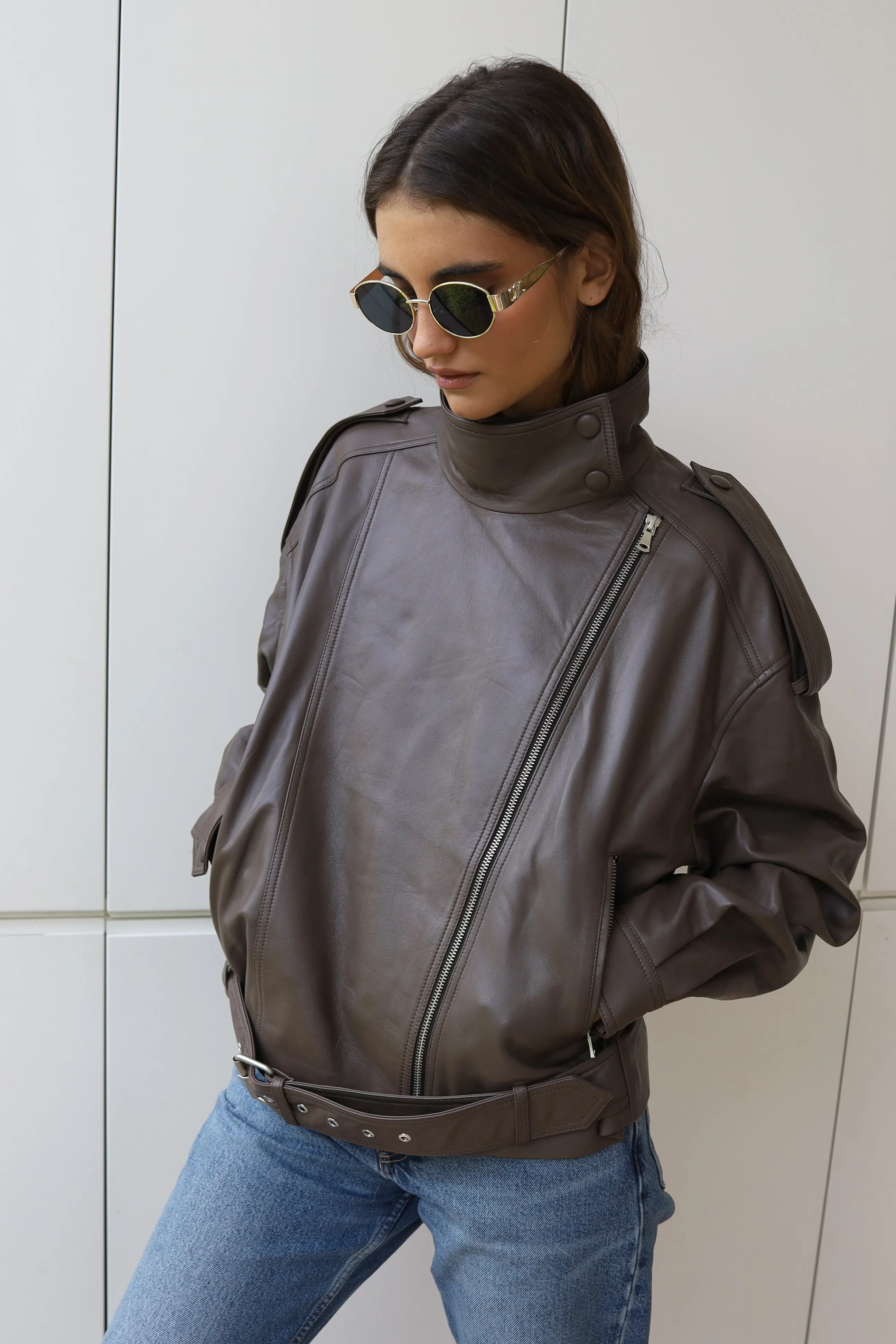 BELLA LEATHER JACKET sold by DUCIE product image thumbnail 3