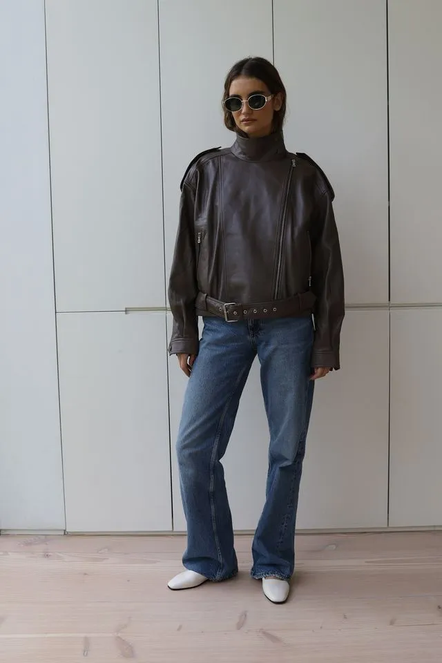 BELLA LEATHER JACKET sold by DUCIE