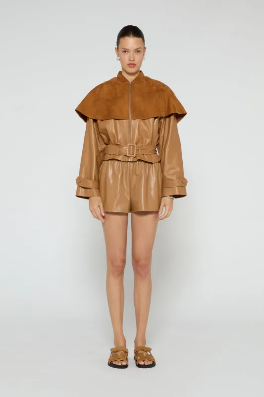 Rose Leather Jacket sold by DUCIE
