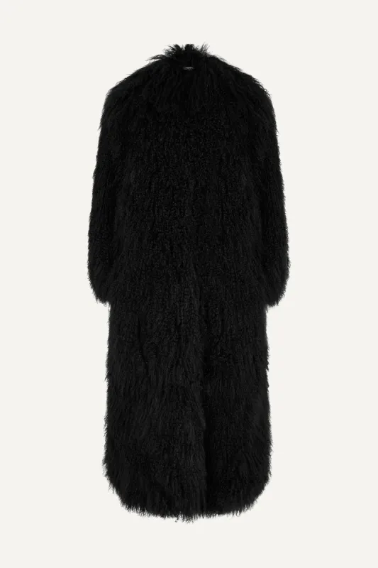 Faye Shearling Maxi Coat sold by DUCIE