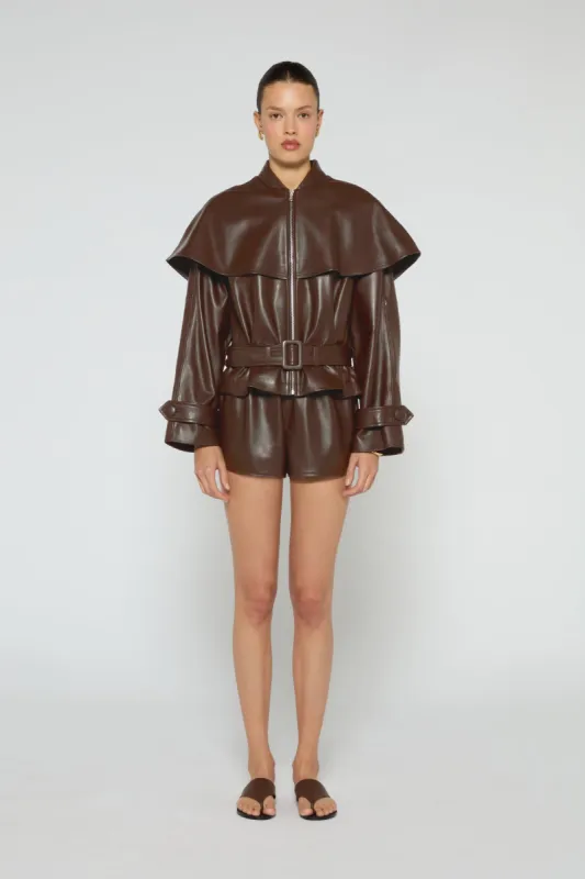 Rose Leather Jacket sold by DUCIE