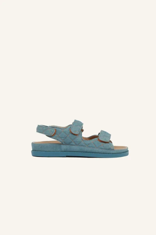 Sonia Luxe Double Quilted Sandals sold by DUCIE