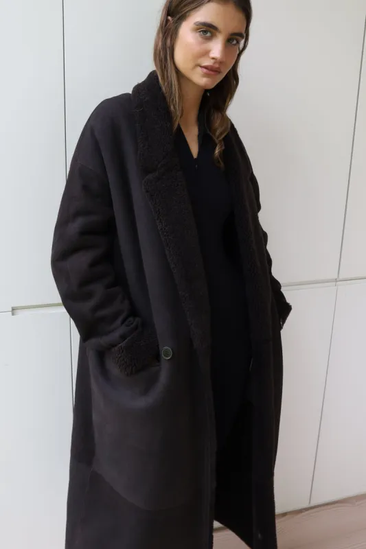 JENNER SHEARLING COAT sold by DUCIE