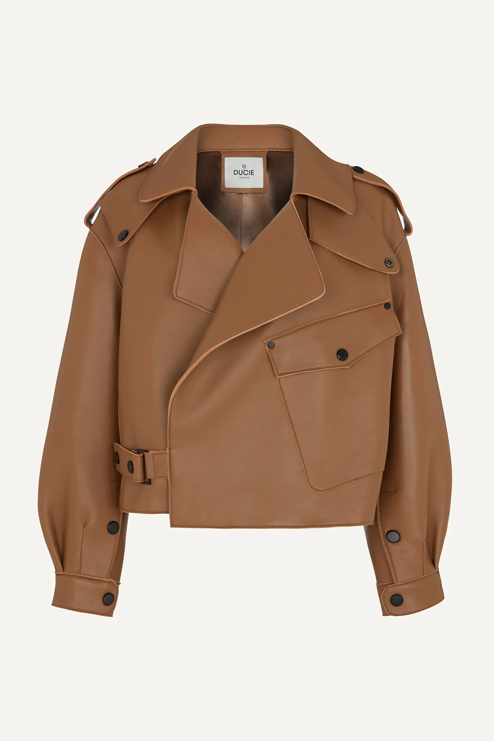 Simi Leather Jacket - Camel (W/S) RRP £380 sold by DUCIE