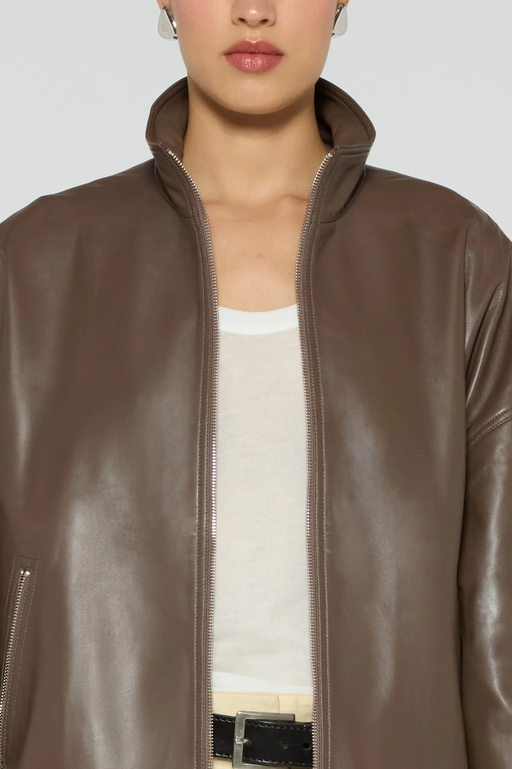 Demi Leather Jacket sold by DUCIE product image thumbnail 5