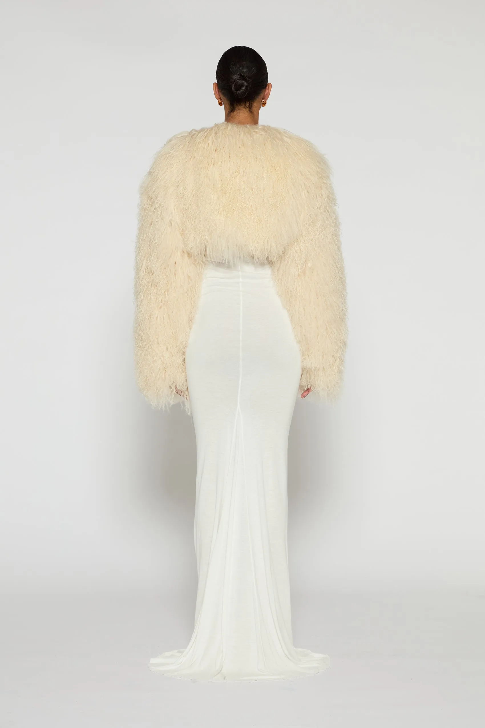 Becca Cropped Shearling Jacket sold by DUCIE product image thumbnail 3