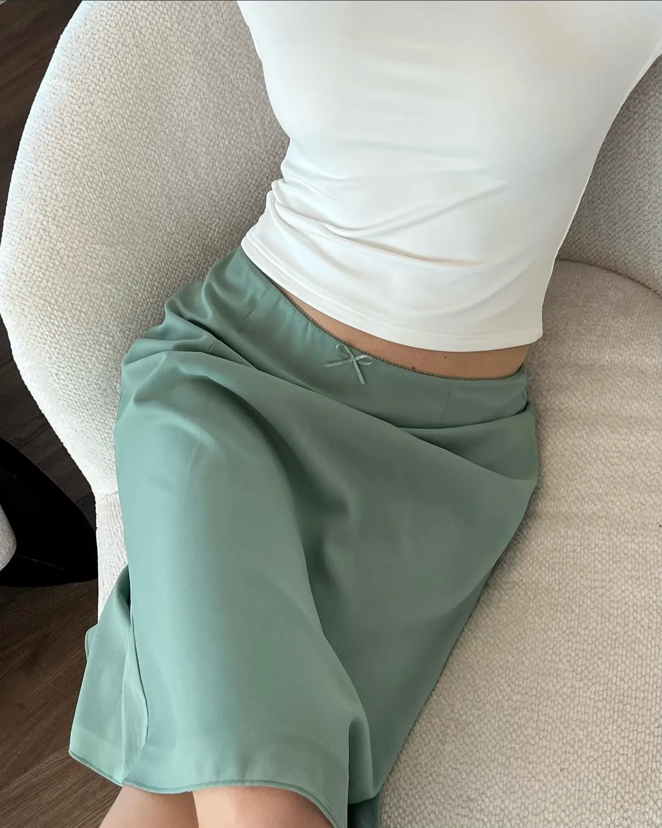 Green skirt sold by FENITY FASHION product image thumbnail 4