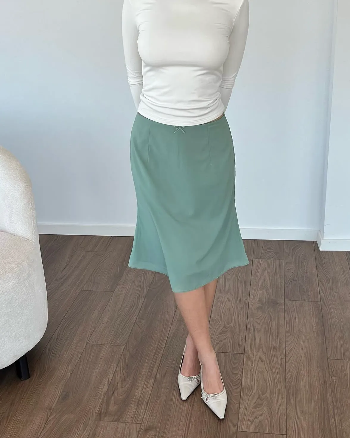 Green skirt sold by FENITY FASHION product image thumbnail 2