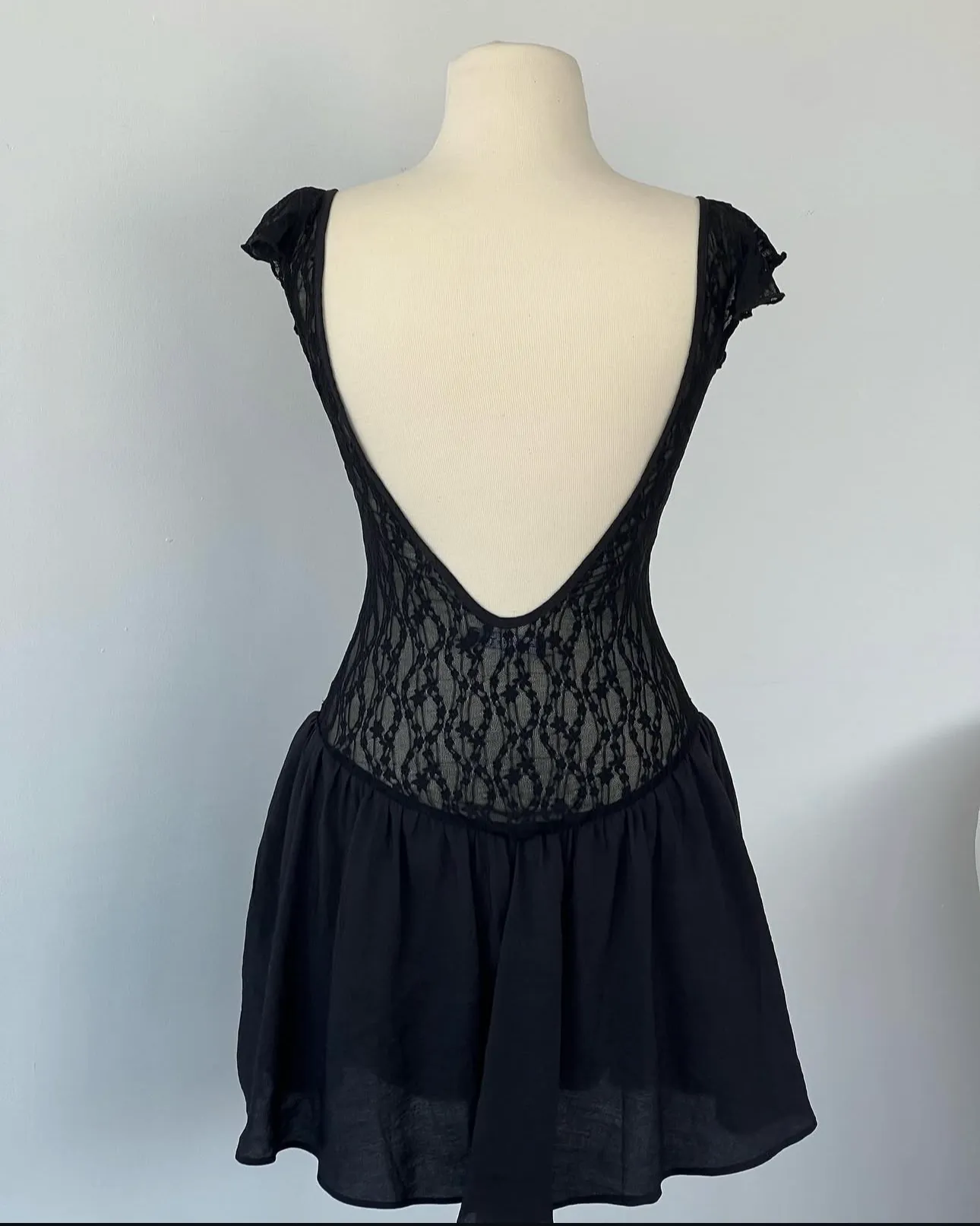 Black lace dress sold by FENITY FASHION product image thumbnail 3