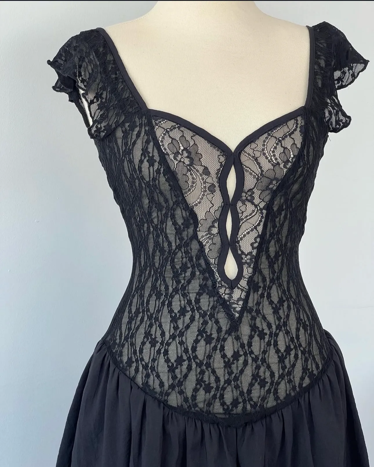 Black lace dress sold by FENITY FASHION product image thumbnail 2