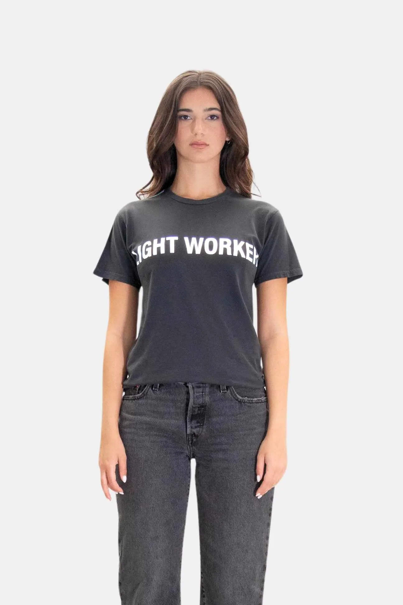 Lightworker T-Shirt in Space Glow sold by Galactic Federation of Light