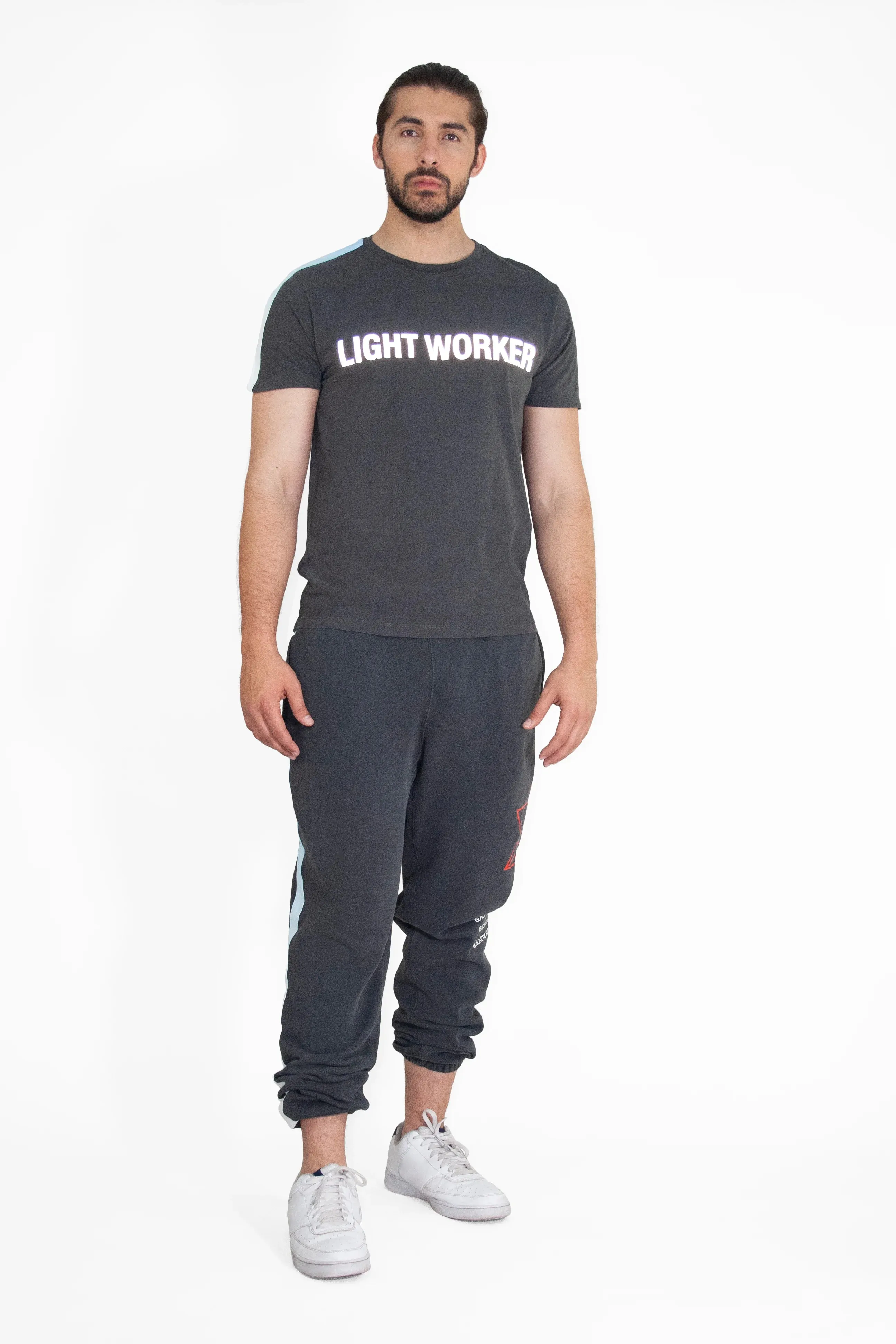 Lightworker T-Shirt in Space Glow sold by Galactic Federation of Light product image thumbnail 3