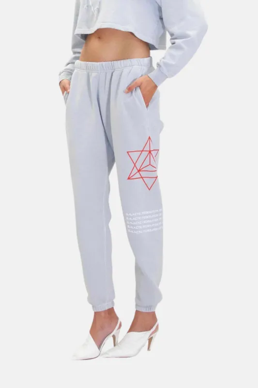 Hyper Galactic Sweatpants in Galactic Gray sold by Galactic Federation of Light