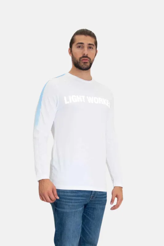 Light Worker Unisex Long Sleeve T-Shirt in Lite Beam sold by Galactic Federation of Light